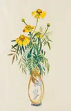 Gabriele Münter, Margariten in hoher Vase