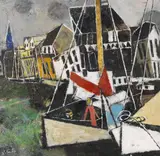 Franz Xaver Fuhr, Boote im Hafen