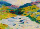Curt Herrmann, Landschaft mit Flusslauf
