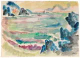 Max Pechstein, Monterosso al mare, 1913, Watercolor