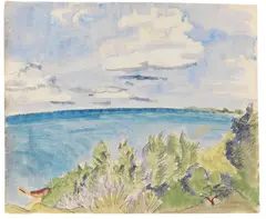 Ostseeküste by Erich Heckel, 1927, Watercolor, sold Jun 2014
