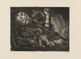Otto Dix, Toter im Schlamm, 1924, Etching and aquatint