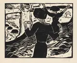 Die Sonne by Karl Schmidt-Rottluff, 1914, Woodcut, sold Jun 2014