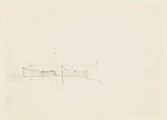 Hofhäuser, Innenansicht by Ludwig Mies van der Rohe, Um 1935, Pen and India ink drawing, sold Jun 2014