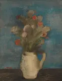 Jankel Adler, Blumenstillleben, Um 1930, Mixed media