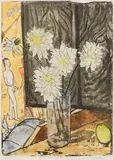 Erich Heckel, Weiße Dahlien, 1922, Lithograph