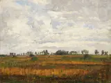 Paul Baum, Moorlandschaft bei Dachau, Um 1880, Oil on cardboard