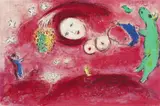 Marc Chagall, Frühjahrswiese, 1961, Lithograph in colors