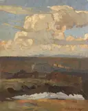 Landschaft by Christian Landenberger, 1916, Oil on canvas, sold Jun 2014