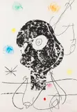 Joan Miró, Emehpylop, 1968, Etching in colors