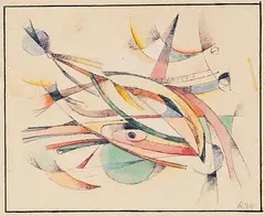 Hans Reichel, Ohne Titel, 1924, Watercolor