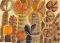 Garten am Mittag by Eduard Bargheer, 1973, Watercolor, sold Jun 2014