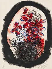 Frontispiz "Braque Lithographe" by Georges Braque, 1961, Lithograph in colors, sold Jun 2014