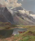 Edward Theodore Compton, Bei Kaprun: Mooserbodental mit Blick auf den Karlinger Gletscher
