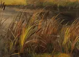 Christian Friedrich Gille, Schilf am herbstlichen Bachufer