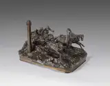 Wassily Jakowlewitsch Grachev, Troika in wilder Fahrt, Ca. 1877, Bronze
