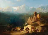 Paul Franken, Aus dem Nord-Kaukasus, 1876, Oil on canvas