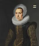 Cornelis van der Voort, Porträt einer Edeldame, 1618, Oil on canvas