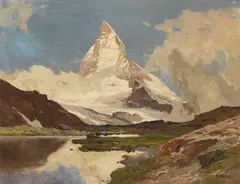 Matterhorn by Edward Harrison Compton, Ca. 1920/30, Oil on canvas, sold May 2014