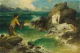 Ferdinand Leeke, Meerjungfrauen, Um 1900, Oil on canvas