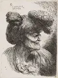 10 Blätter: Kleine Kopfstudien mit orientalischem Kopfschmuck by Giovanni Benedetto Castiglione, Ca. 1645, Etching, sold May 2014