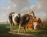 Albertus Verhoesen, Der Angeber (Junger Stier und liegende Kuh)