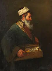Charles Steedman, Zugeschrieben - The Rhubarb Seller, Um 1850, Oil on panel
