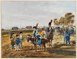 Johann Adam von Bartsch, Ankunft der Nachhut, 1800, Etching