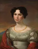 David Sulzer, Porträt einer jungen Dame, 1823, Oil on canvas