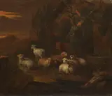 Jacob van der Does I, Zugeschrieben - Der rote Papagei, Ca. 1650/60, Oil on canvas