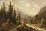 Carl Hasch, Motiv bei Sölden im Ötztal in Tirol, 1896, Oil on canvas