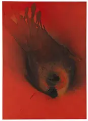 Otto Piene, Flower flies, 1978, Oil
