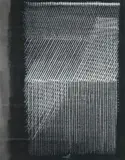 Heinz Mack, Weißes Lichtgitter-Konter-Schraffur, 1964, Chalks