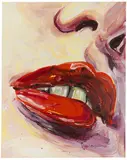Cornelius Völker, Lippen, 2005, Acrylic on canvas