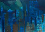 N.Y. night by Rainer Fetting, 1993, Oil, sold Dec 2013