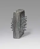 Günther Uecker, Zeitungsblock, 2012, Bronze with black-grey patina