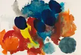 Ohne Titel by Ernst Wilhelm Nay, 1954, Gouache, Deckweiß und Öl auf Papier, sold Dec 2013