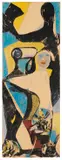HAP Grieshaber, Coiffeur, 1952, Woodcut in colors