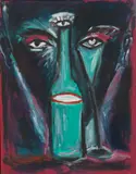 Helmut Middendorf, Trinker, 1984, Oil on canvas