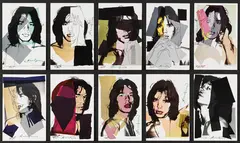 Mick Jagger by Andy Warhol, 1975, Offset in colors, sold Dec 2013