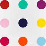 Tryptophan by Damien Hirst, 2010, Woodcut in colors, sold Dec 2013