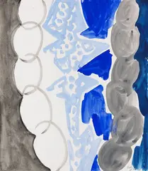 Ohne Titel by Ernst Wilhelm Nay, 1966, Watercolor, sold Dec 2013