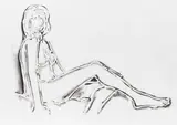 Tom Wesselmann, Monica reclining towards right, 1990, Lithograph