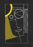 Roy Lichtenstein, Modern Head #2, 1970, Lithograph in colors