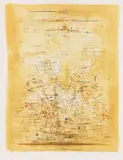 Vol d´oiseaux by Zao Wou-ki, 1954, Lithograph in colors, sold Dec 2013