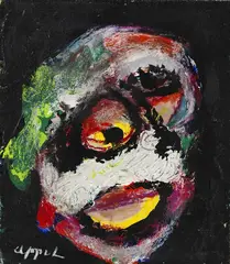 Kopf by Karel Appel, 1974, Mixed media, sold Dec 2013
