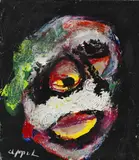 Karel Appel, Kopf, 1974, Mixed media