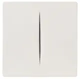Lucio Fontana, Concetto spaziale, 1968, Plastic object in wooden frame