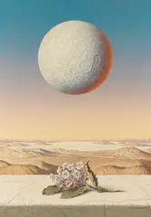 Ludwig Schwarzer, Der Planet, 1977, Oil