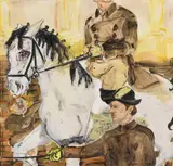 Andrea Bender, Hofreitschule oder ES-ICH-ÜBERICH, 2005, Acrylic